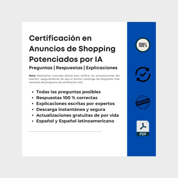 Certificación en Anuncios de Shopping Potenciados por IA